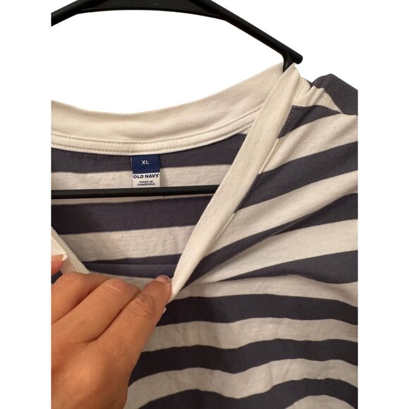 Old Navy blue and white stripped tshirt dress size xl - Picture 2 of 3